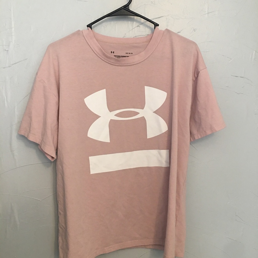 pink under armor t-shirt